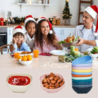 SHECIPIN 12 Pack Mini Square Dinnerware Bowls - Image 4