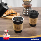 JOLLY CHEF 100 Pack 12 oz Coffee Cups - Image 4