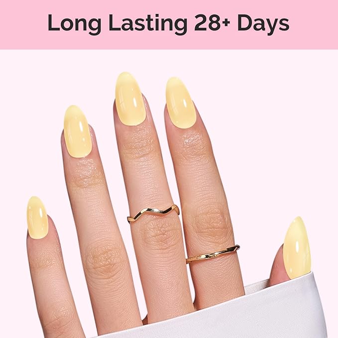 MelodySusie Beige Gel Nail Polish, 0.5Fl.oz Jeweliver Jelly Gel Polish Translucent Plastel White Yellow Neutral Color Soak Off UV LED Gel Polish Nail Art Design Manicure Salon DIY At Home JFR57