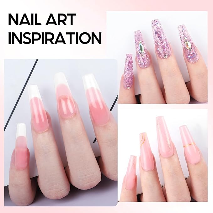 COSCELIA 41pc Poly Nail Gel Kit Starter Kit16ML 12 Colors Nail Extension Gel Kit with Lamp Light for Beginners with Everything Nail Thickening Solutions Gifts for Women