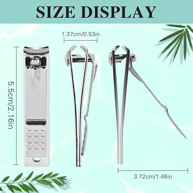 Nail Clippers Set,24 Pack Stainless Steel Nail Clippers Bulk,Silver Nail Cutter,Ultra Sharp Sturdy Fingernail Clippers and Toenail Clippers for Women Men(24 Pcs-Silver)