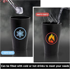 ejonirinjonir EI 15oz Black Wheat Straw Cups Set of 8, Drinking Glasses - Image 6