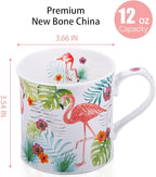 Flamingo Coffee Mug, 12oz New Bone China Tea Mug, Birthday & Summer Gift - Image 4