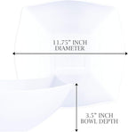 PLASTICPRO Disposable 128 ounce Square Serving Bowls, Party Snack or Salad Bowl - Image 5