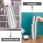 Stainless Cups, 19 oz Double Wall Insulated Tumbler, 4 Pack Unbreakable - Image 5