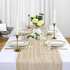 6 Pack Beige Cheesecloth Table Runner 10Ft Gauze Cheese Cloth Table Runner - Image 3