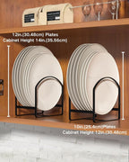4 Pack Kitchen Plate Holder Organizer - Image 3