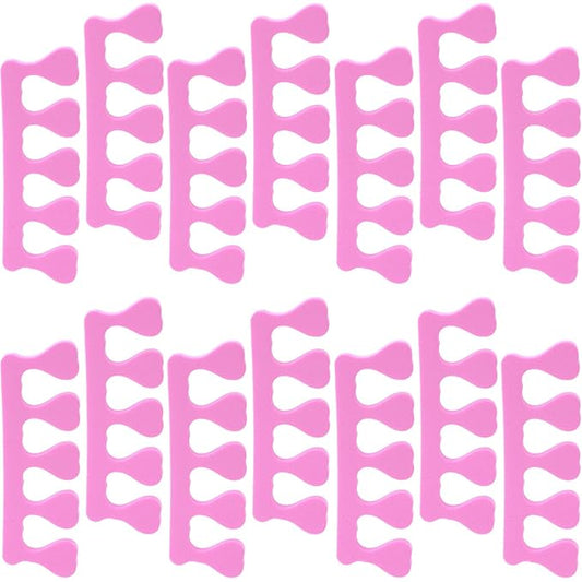 14 Pcs Toe Separators for Women Pedicure, Toe Separators for Pedicure, Pedicure Toe Separators, Comfortable Toe Dividers for Nail Art, Polishing, Pedicure (Pink)