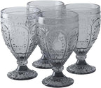 Fitz and Floyd Trestle Glassware Ornate Goblets - Image 3