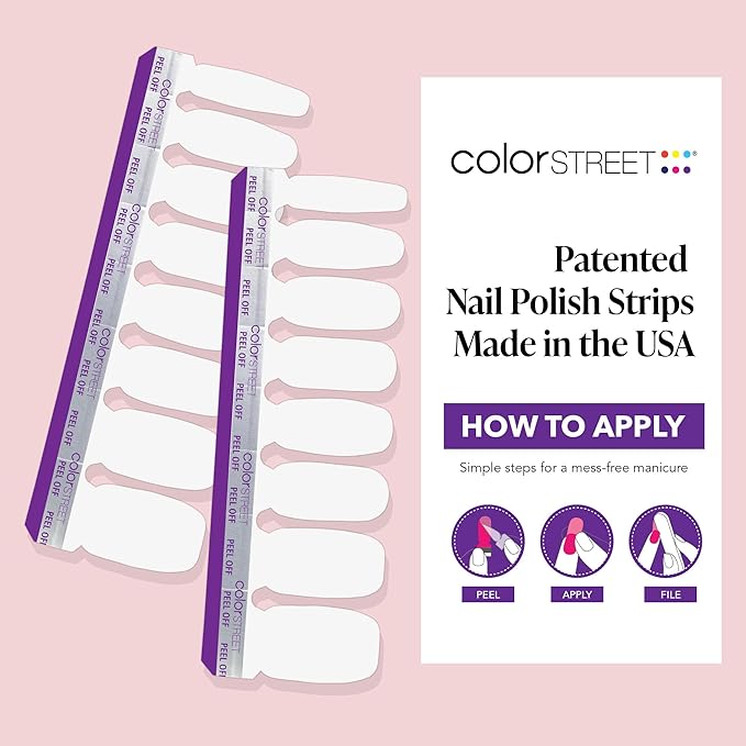 Color Street Swiss and Tell Nail Strips