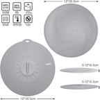 Walfos Silicone Microwave Mat & Lid Set, Heat Resistant Multi-Purpose Trivet - Image 5