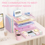 Desk Organizer, 4-Tier Desktop File Organizer - Image 4