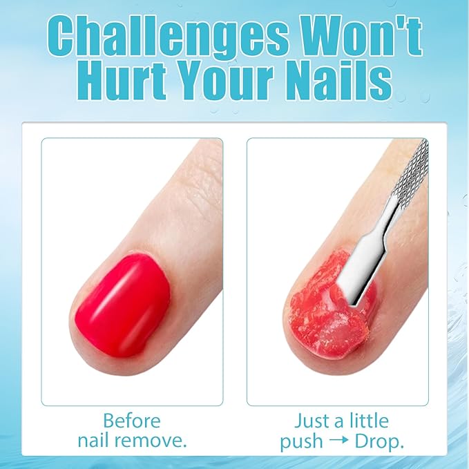Quick Gel Nail Polish Remover, Easy Remove Gel Polish in 3 Minutes, No Need Soaking or Wrapping, Gel Remover for Nails, 15ml 6PCS