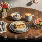 HomeVSS 20-Piece Dinnerware Set - Image 3