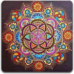 Mandala Pattern Square Coaster Set - Image 2