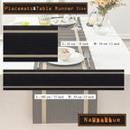 PIGCHCY Luxurious Placemats and Table Runner Set, Stylish Durable Placemats Set - Image 2