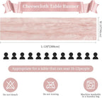 AGIRL 6 Pack Dusty Pink Cheesecloth Table Runner 10FT Boho Gauze Home Decor | - Image 3