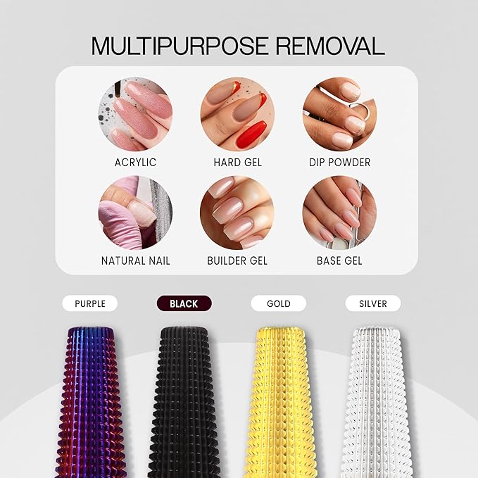 PANA Nail Carbide 5 in 1 Bit - Two Way Rotate use for Both Left and Right Handed - Fast remove Acrylic or Hard Gel - 3/32" Shank - Manicure, Nail Art, Drill Machine (Fine - F, Black)