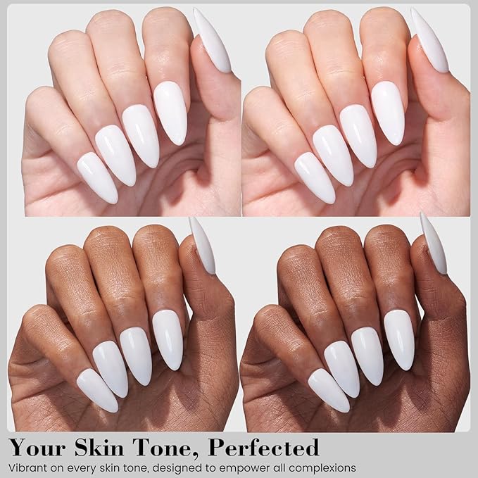 Milky White Jelly Nude Gel Polish, 18 ML HEMA-Free One Step Gel Nail Polish 3-in-1, Sheer White Gel Polish for Women Girls Gift, Translucent Color Soak Off U V Gel Nail Manicure Salon DIY
