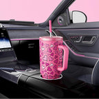Meoky 40 oz Tumbler with Handle and Straw: Stainless Steel Insulated Tumbler - Image 5