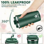 Insulated Travel Coffee Mug Reusable Coffee Tumbler Cup - Image 3