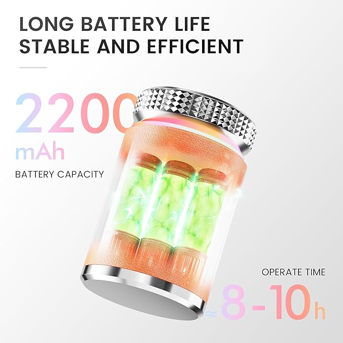 L'UGX Professional Nail Drill, Waterproof 35000RPM Brushless Nail Drill Machine, Rechargeable Nail Efile for Acrylic Gel Nails, Low Noise and Low Vibration