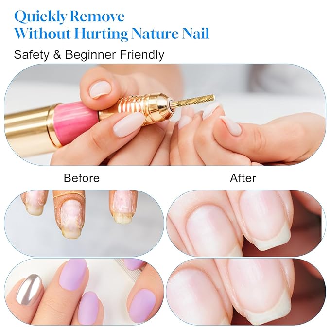 2 Pcs Nail Drill Bits Sturdy Carbide Drills Bit Professional Cuticle Nail Bits for Nails Drills,Drill Bit Nails Tech Suitable for Electric NailFile Manicure Home Salon Supplies