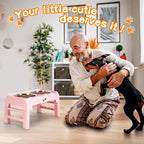 COMESOON Elevated Dog Bowls, 4 Height Adjustable Raised Bowl Stand - Image 7