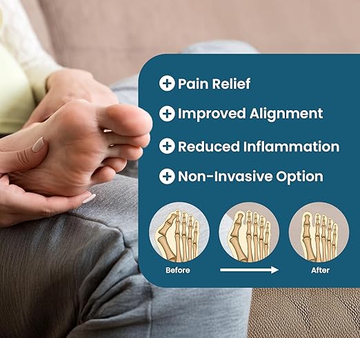 Silicone Toe Spacers for Bunion - Medical-Grade, Breathable, Soft Gel Foot Pads for Foot Pain Relief, Alignment, Moisturizing, and Reusable - 4 Pack (Medium)