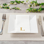Luxenap 15.8 X 7.9 Inch Linen-Feel Guest Towels, 50 Lettered Hand Towels - Image 7