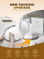 4-Pack 15.7" x 11.8" Silver Serving Trays - Image 5