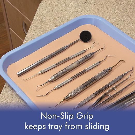 White Dental Autoclavable Plastic Instrument Set Up Flat Tray (13.25 Inches x 9.75 Inches, Size B) by PlastCare USA