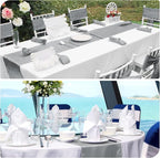 12 Pack Grey Satin Table Runner 12 x 108 Inch Long Premium Table Runners - Image 6