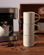 famiware Coffee Mug Set for 6, Star 12 oz Catering Mugs Cup Set - Image 7