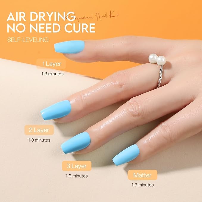 Morovan Nail Polish Set Fingernail: Neon Quick Dry 6 Bright Colors Rainbow Nail Polish Kit Regular Finger Nail Polish Pack Summer 0.25oz Glossy Nail Polish Gifts for Women