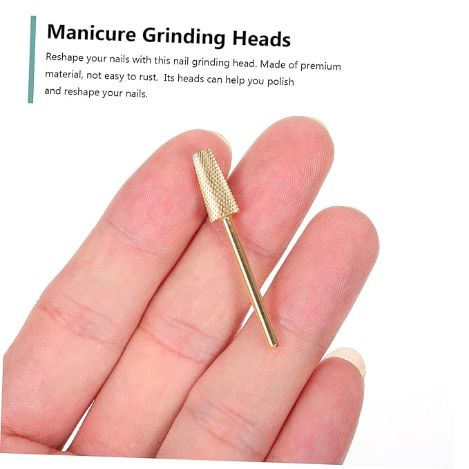 minkissy 3pcs Nail Art Polishing Grinding Multi-purpose Manicure Tool for Efficient Nail Shaping and Buffing Tungsten Design for Dead Skin Removal and Finishing