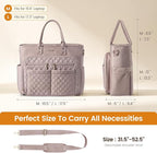 LOVEVOOK Tote Bag for Women, Teacher Nurse Work Laptop Bag, Quilted Bible - Image 5
