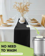 Pureegg Black Plastic Table Runners - Image 4