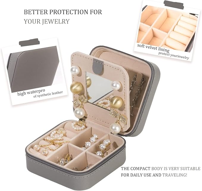 KElofoN 5 packTravel jewelry case Travel jewelry box Travel Jewelry Organizer - Image 4