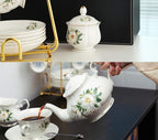 CHENP.HMC Porcelain Tea Cup Set 22-Piece Ceramic Coffee Tea Sets | Cups Saucer - Image 7