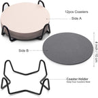 Faux Leather Drink Coasters - Image 6