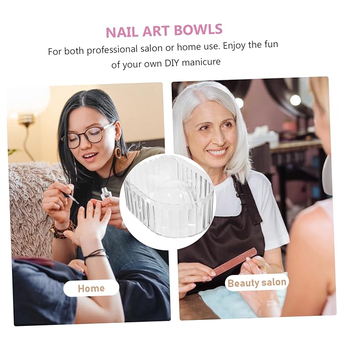 Nail Beauty Tool Manicure Soaking Hand Acrylic Nail Soak Bowl Set for Home