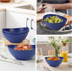 65oz Large Salad Bowls Deep Blue - Image 4