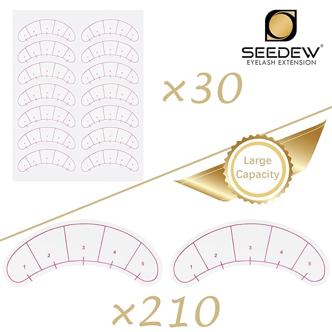 420 Pieces Lash Mapping Stickers, Lash Extensions Five-Point Positioning Stickers, Lash Extension Supplies, Eye Patch/Pads Lash Mapping Practice for Beginner/Tech Lash Artists (Simple Packaging)