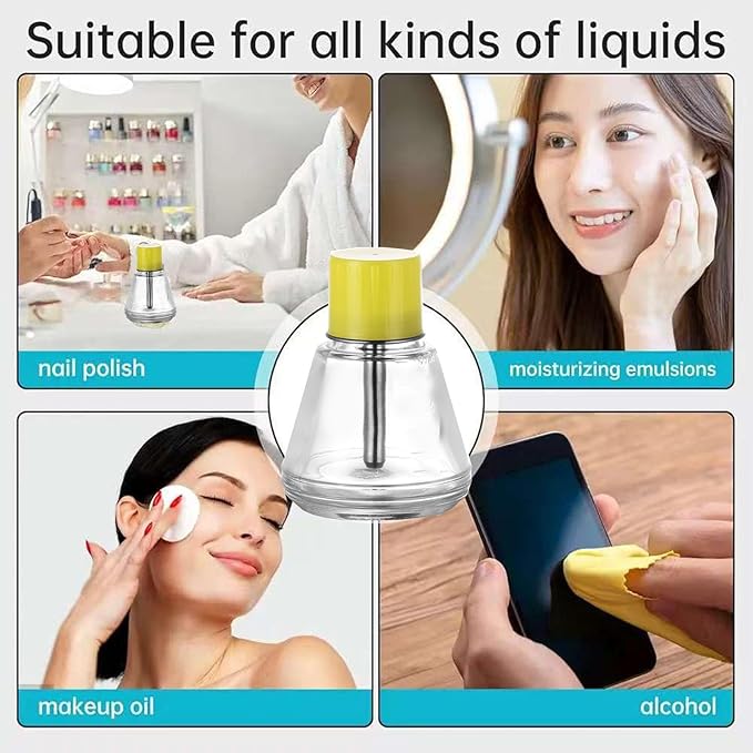 5 Oz/ 150ml Glass Push Down Pump Dispenser Bottle With Cap Push Down Glass Empty Pump Dispenser for Alcohol Makeup Clear Refillable Bottle Hand Pumping Press Container