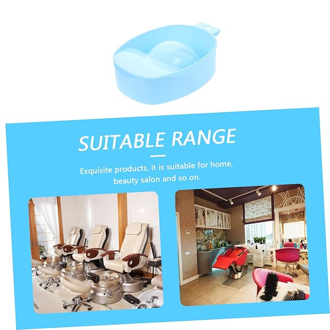2pcs Nail Soaker Bowls for Manicure Portable Nail Polish Remover for Art Treatment for Home Salon Use Relaxing Spa