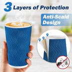 SIUQ 90 Pack 16 oz Disposable Coffee Cups - Image 3