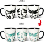 16 oz Dragonfly Coffee Mug, Color Changing Cup | Ceramic Coffee Cup, Heat - Image 5