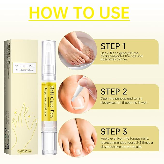 Nail Growth Oil, Rejuvenation Nail Oil Pen, Natural Rejuvenation, Instant Nail Strength, Cuticle Oil for Nails, Nail Strengthener for Moisturize Strengthen Brighten Nails Care (2)