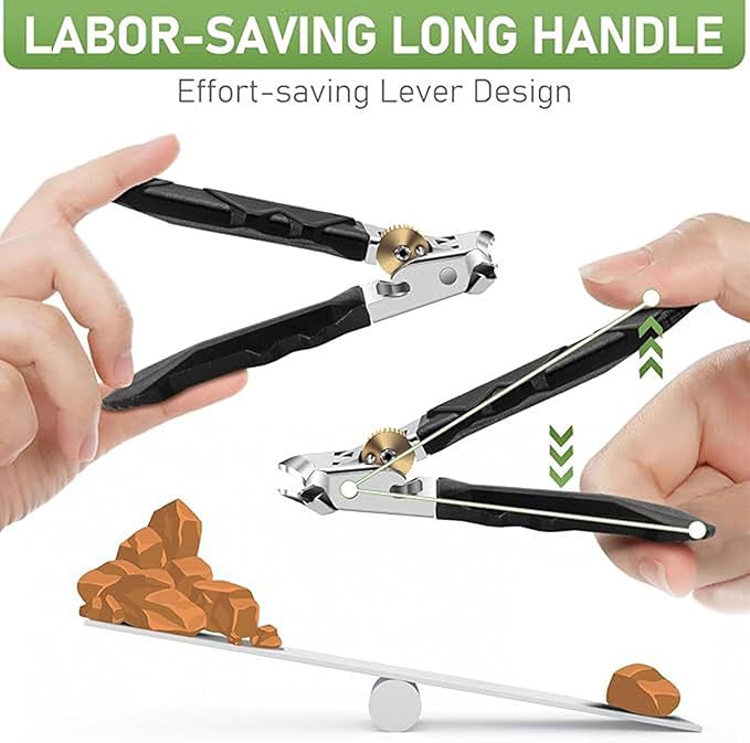 Toenail Clippers for Thick Toenails, 2 PCS Stainless Steel Nail Clippers, Upgraded 180° Wide-Mouth Bite, Splash-Proof Design, Oblique and Flat Mouth Nail Clippers Set (1 Set)